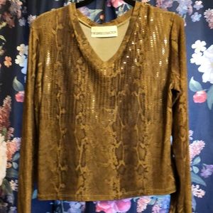 Sequined knit top